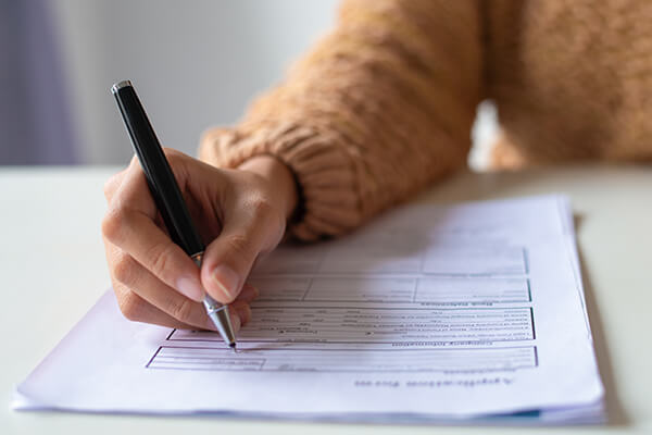 filling-in-a-loan-application-form Filling In A Loan Application Form